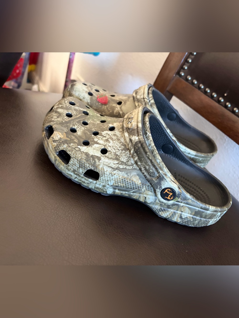 CROCS Camo Slip-On Clog - Brown/Gray